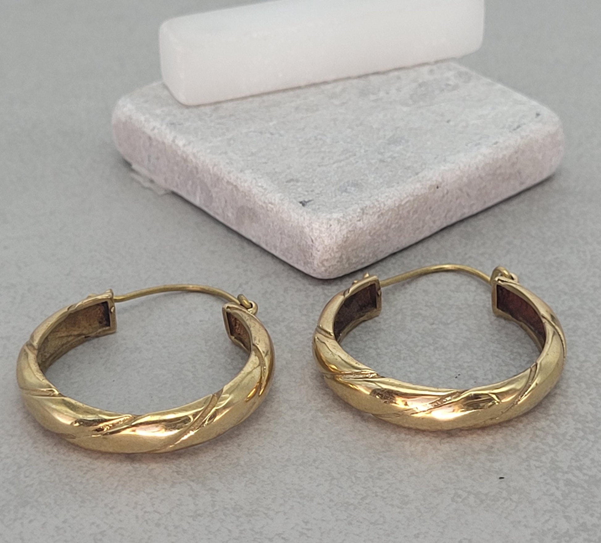 Golden hoops / Simple design / Brass earrings / Bohemian / Ethnic / Elegant / Hoops / Gift