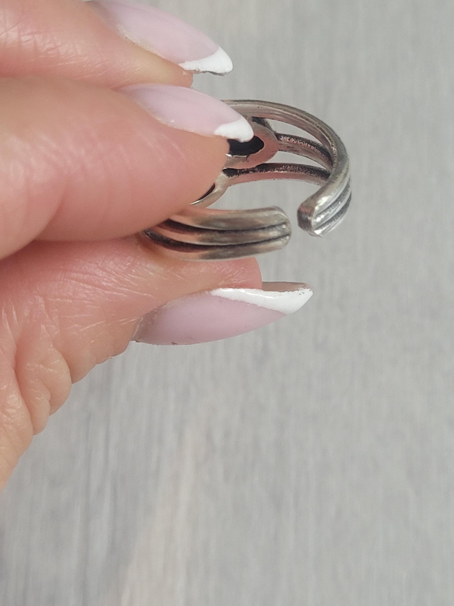 Silver multi stone ring / Statement / Gift / Ethnic / Silver jewellery / Elegant/ Pretty