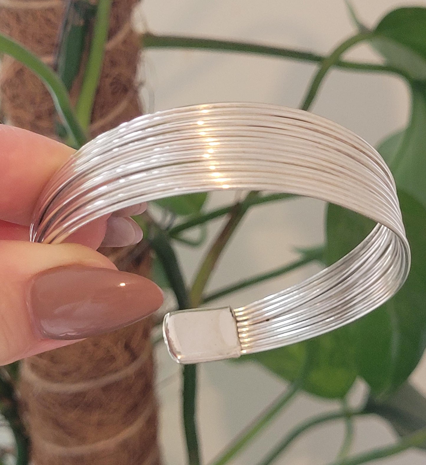 Silver bracelet / Detailed bracelet / Bangle Cuff / Simple / Minimal / Minimalist jewellery / Gift / Ethnic