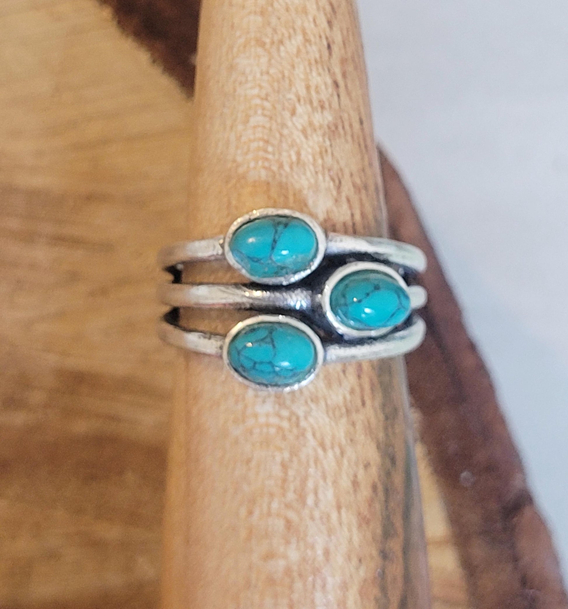 Silver multi stone ring / Statement / Gift / Ethnic / Silver jewellery / Elegant/ Pretty