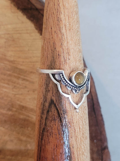 Silver detailed ring / Point ring / Elegant / Minimal / Minimalist / Gift / Ethnic jewellery