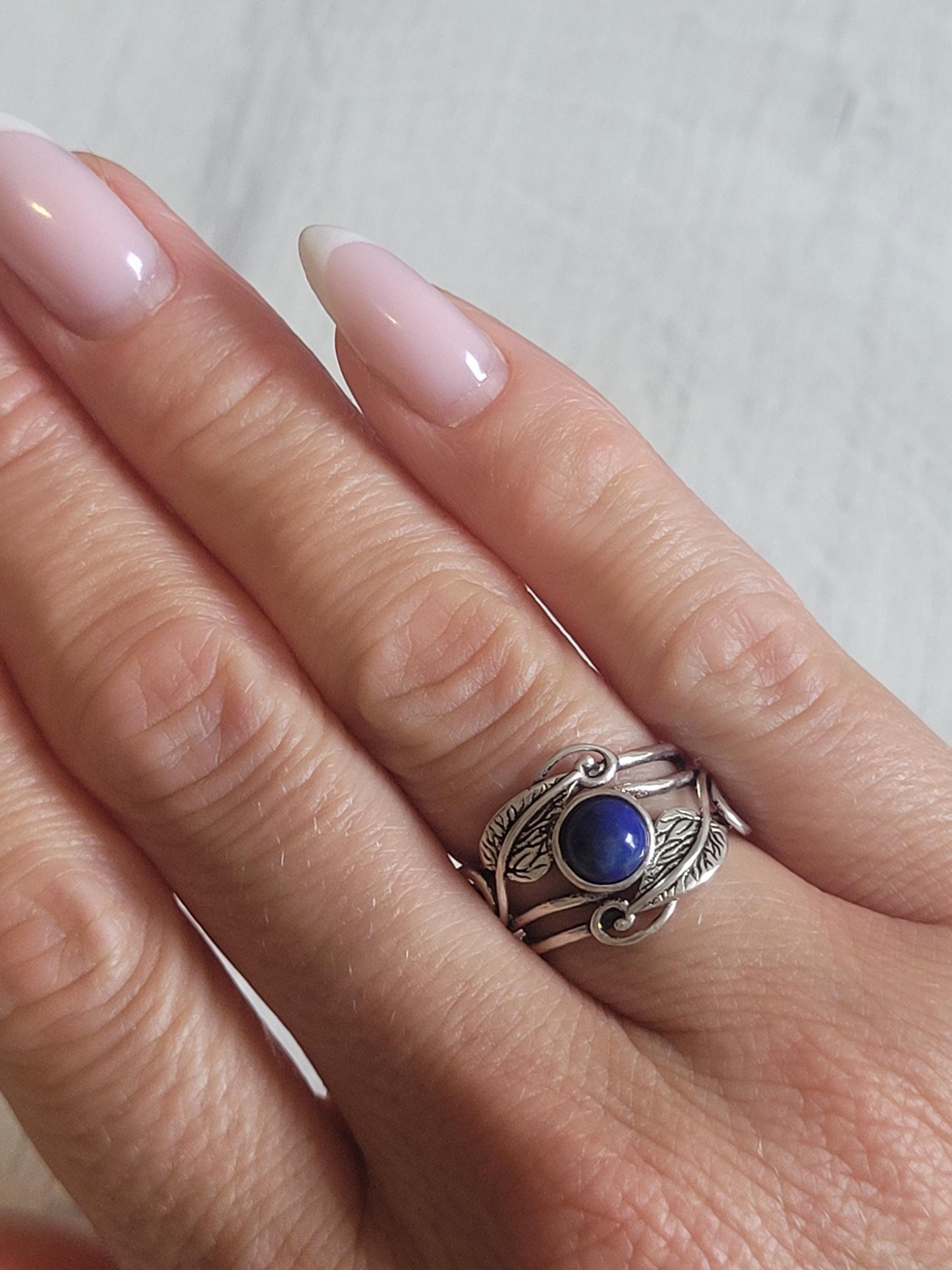 Silver feather ring / Statement / Gift / Ethnic / Elegant / Brass jewellery / Pretty / Gift idea / Detailed ring