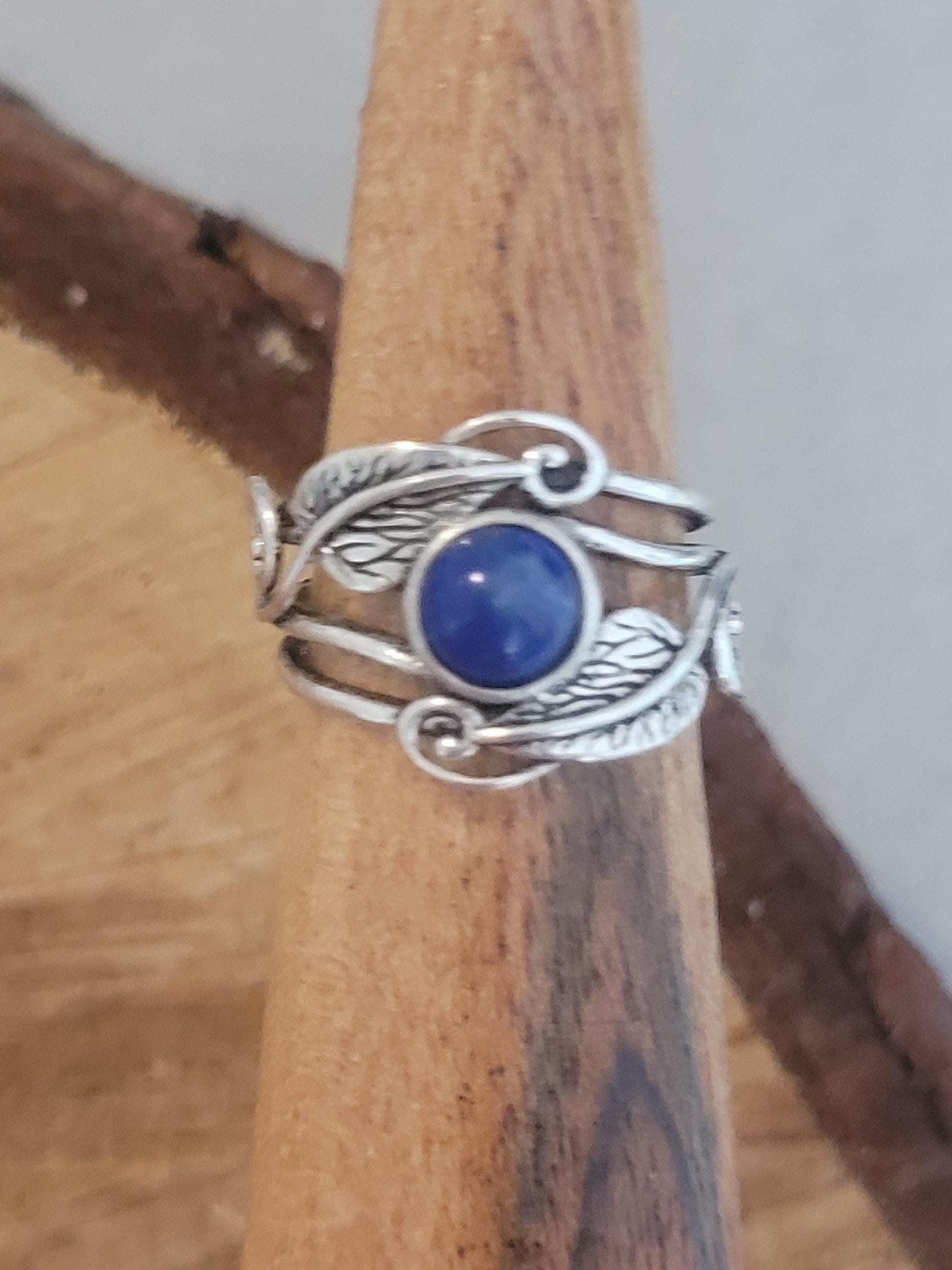 Silver feather ring / Statement / Gift / Ethnic / Elegant / Brass jewellery / Pretty / Gift idea / Detailed ring