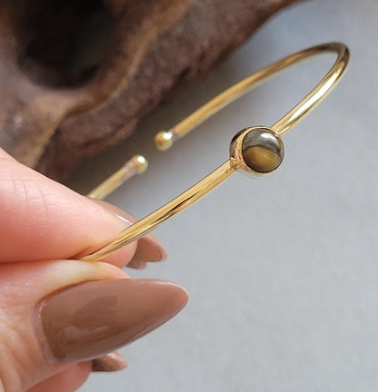 Brass bangle / Gold bracelet / Bracelet / Golden / Brass / Boho / Minimal / Minimalist / Minimal / Elegant / Stackable