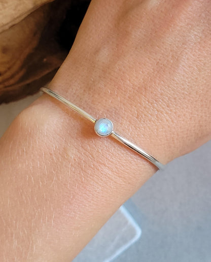 Silver bangle / Cute bracelet / Bracelet / Silver / Gift idea / Boho / Minimal / Minimalist / Minimal / Elegant / Stackable