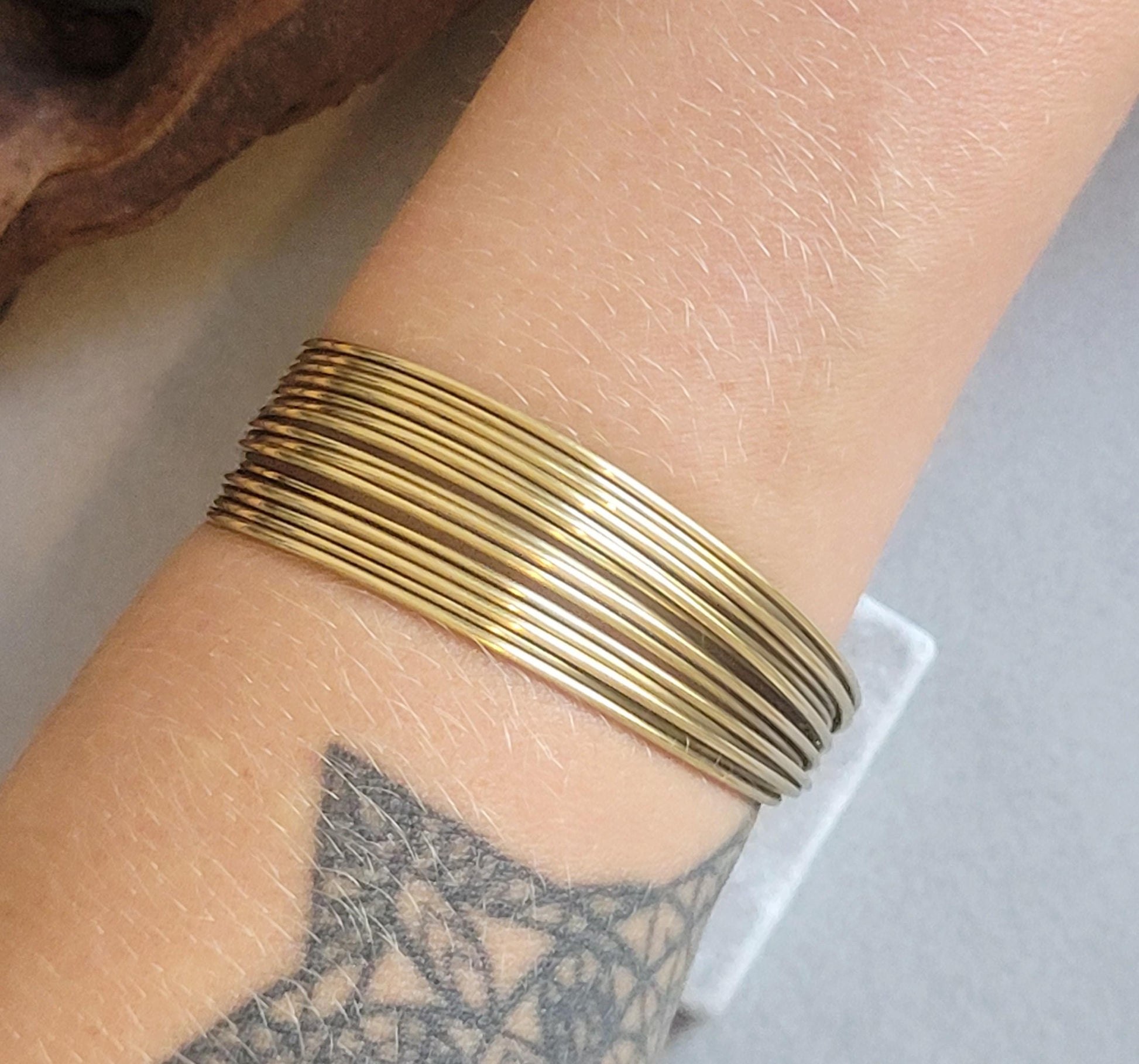 Brass bracelet / Detailed bracelet / Bangle Cuff / Simple / Minimal / Minimalist jewellery / Gift / Ethnic