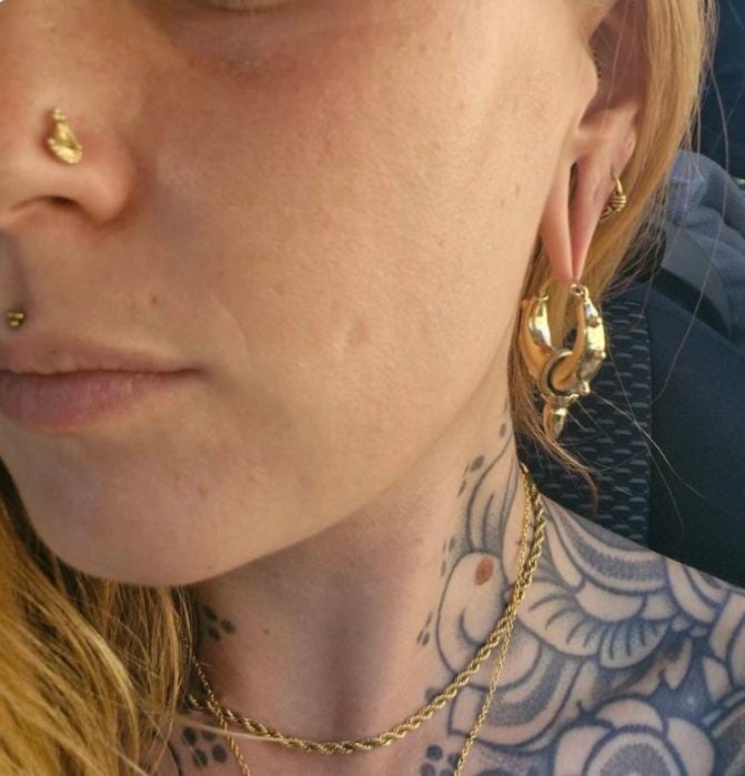 Brass chunky lightweight hoops / Small hoops / Large earrings / Gypsy / Bohemian / Boho / Ethnic hoops / Tribal / Minimal