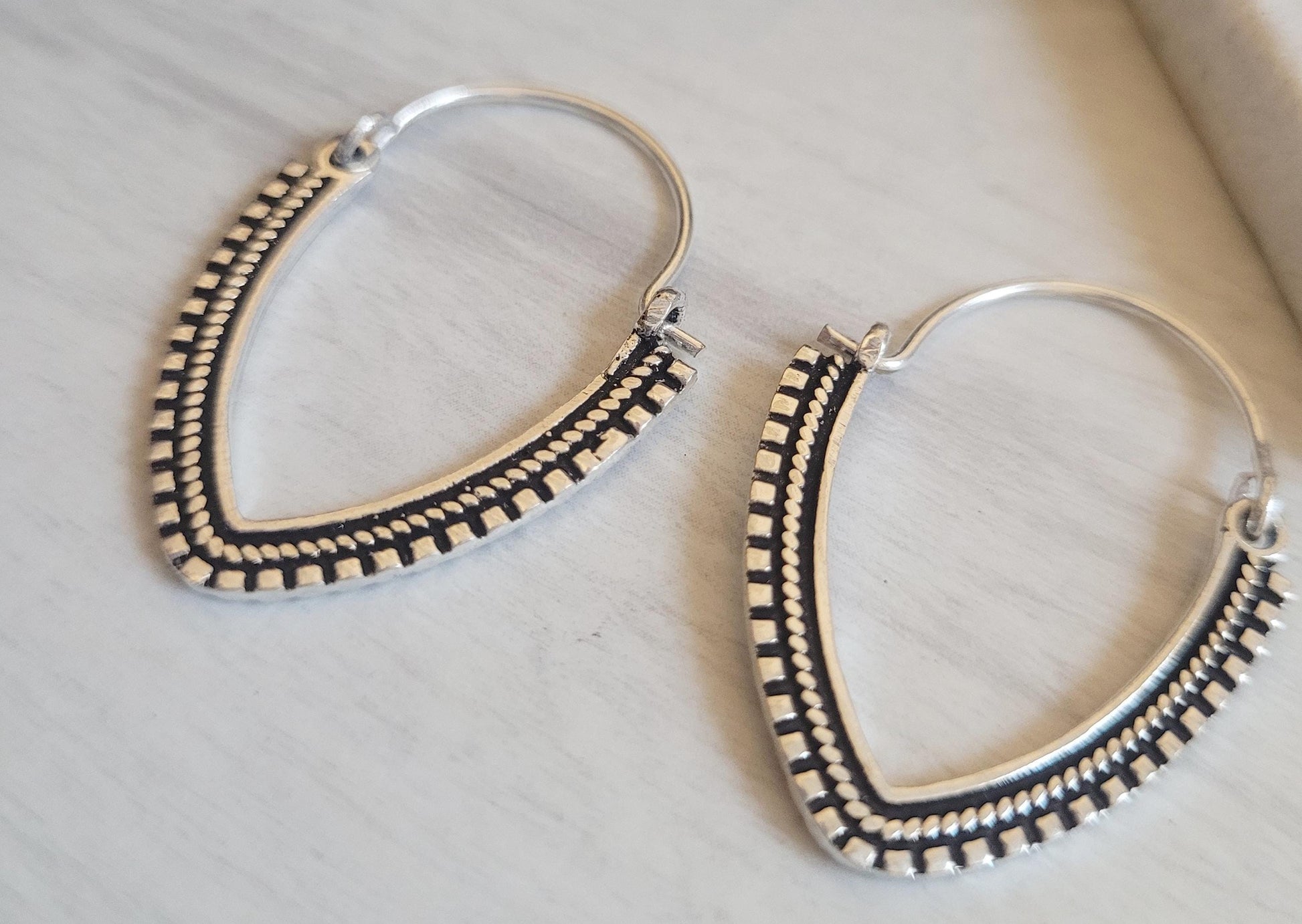 Dainty Silver Plated Hoop Earrings: Minimalist Bohemian Jewelry