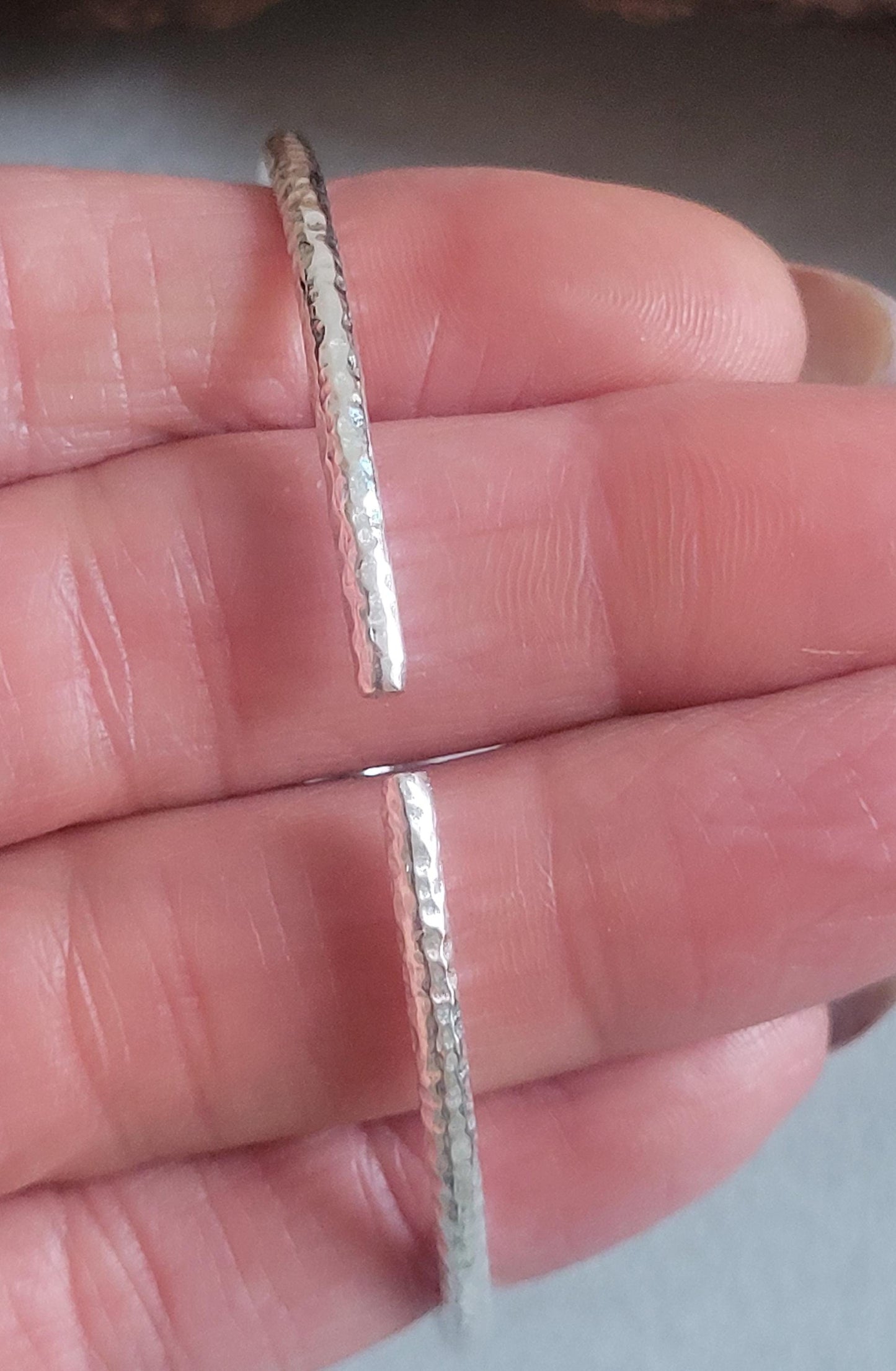 Silver bangle / Silver bracelet / Bracelet / Silver / Cute/ Boho / Minimal / Minimalist / Minimal / Elegant / Stackable