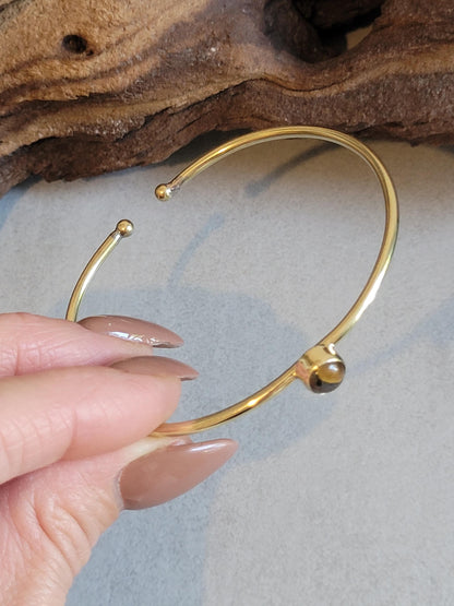Brass bangle / Gold bracelet / Bracelet / Golden / Brass / Boho / Minimal / Minimalist / Minimal / Elegant / Stackable