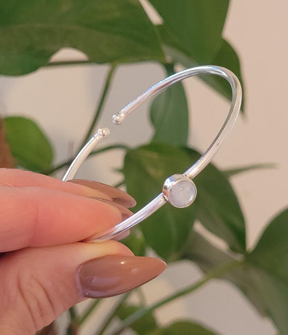 Silver bangle / Cute bracelet / Bracelet / Silver / Gift idea / Boho / Minimal / Minimalist / Minimal / Elegant / Stackable