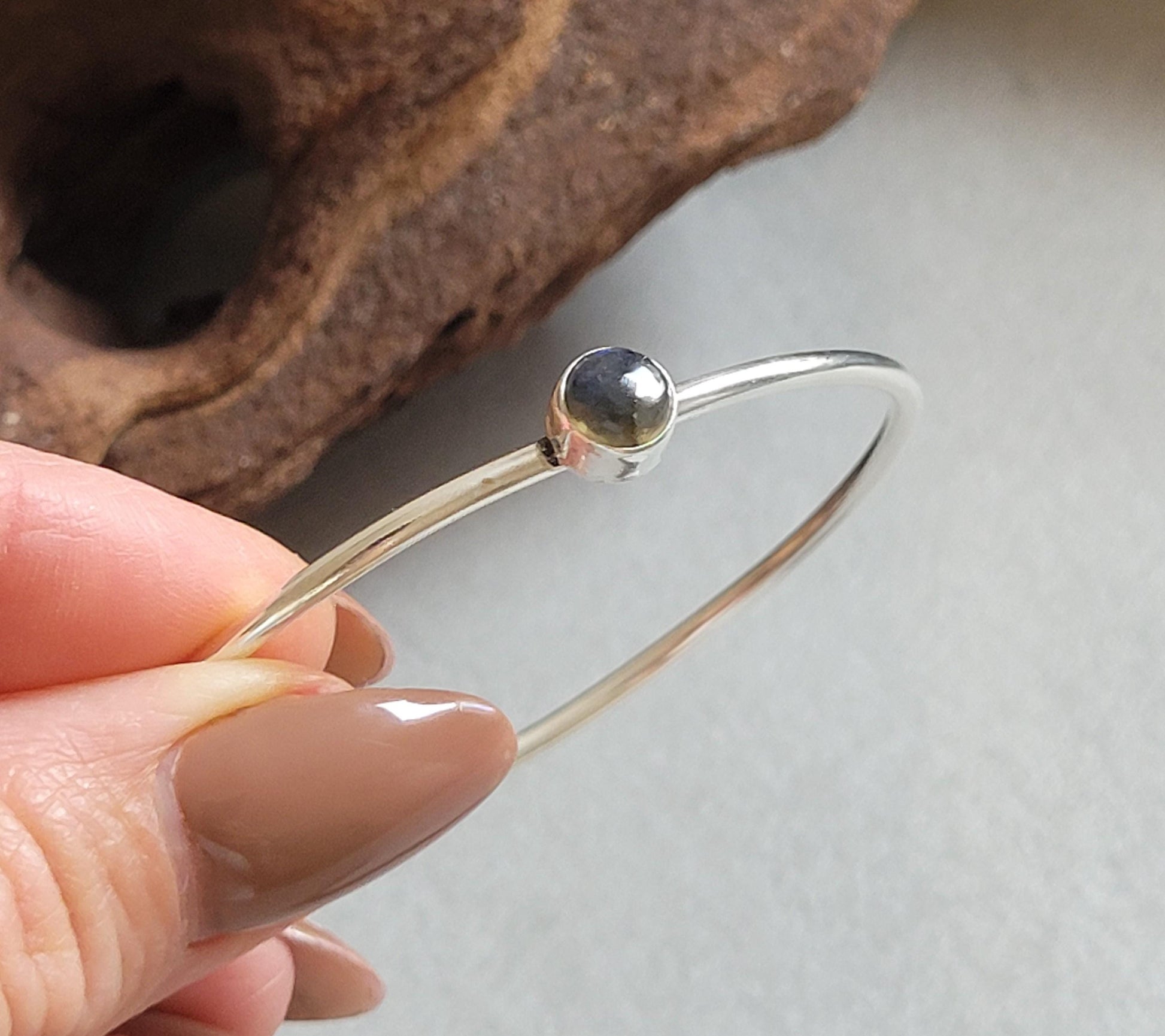 Silver bangle /Cute bracelet / Bracelet / Gift idea / Boho / Minimal / Minimalist / Minimal / Elegant / Stackable