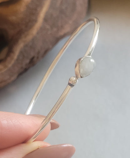 Silver bangle / Silver bracelet / Bracelet / Silver / Cute/ Boho / Minimal / Minimalist / Minimal / Elegant / Stackable