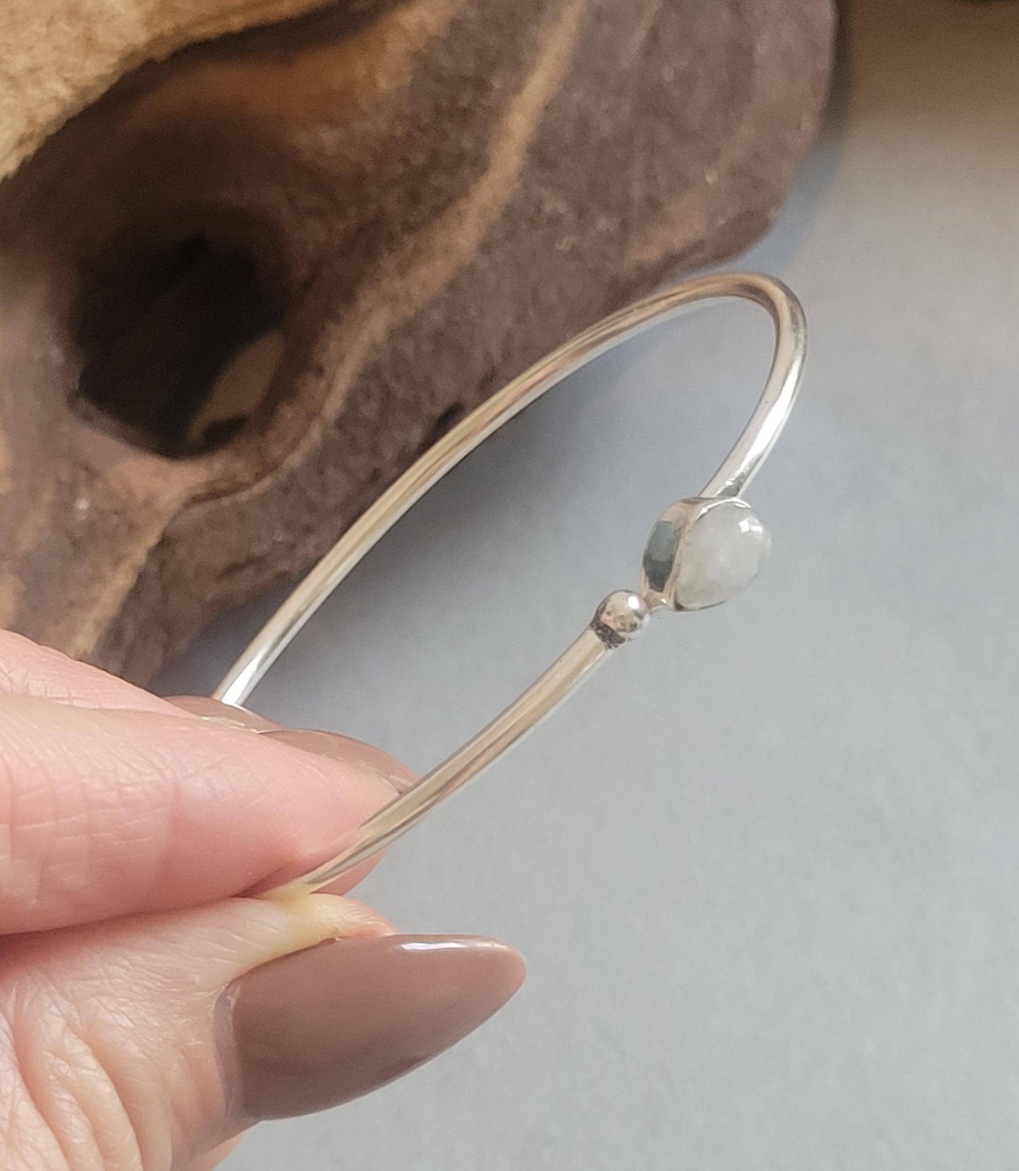 Silver bangle / Silver bracelet / Bracelet / Silver / Cute/ Boho / Minimal / Minimalist / Minimal / Elegant / Stackable