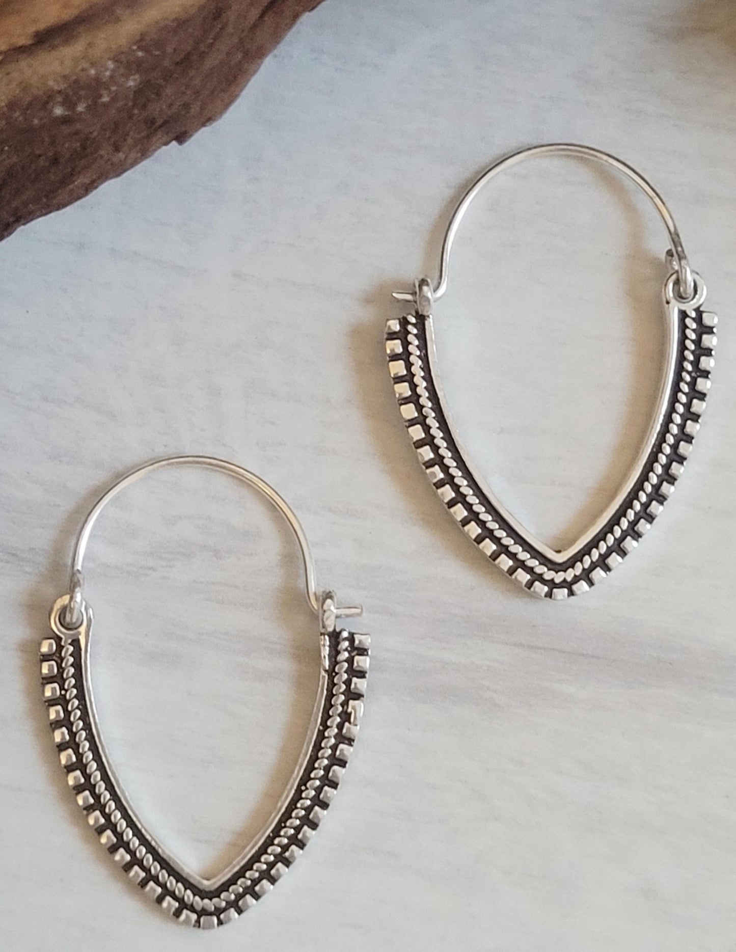 Dainty Silver Plated Hoop Earrings: Minimalist Bohemian Jewelry