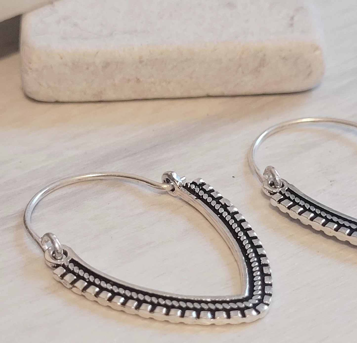 Dainty Silver Plated Hoop Earrings: Minimalist Bohemian Jewelry