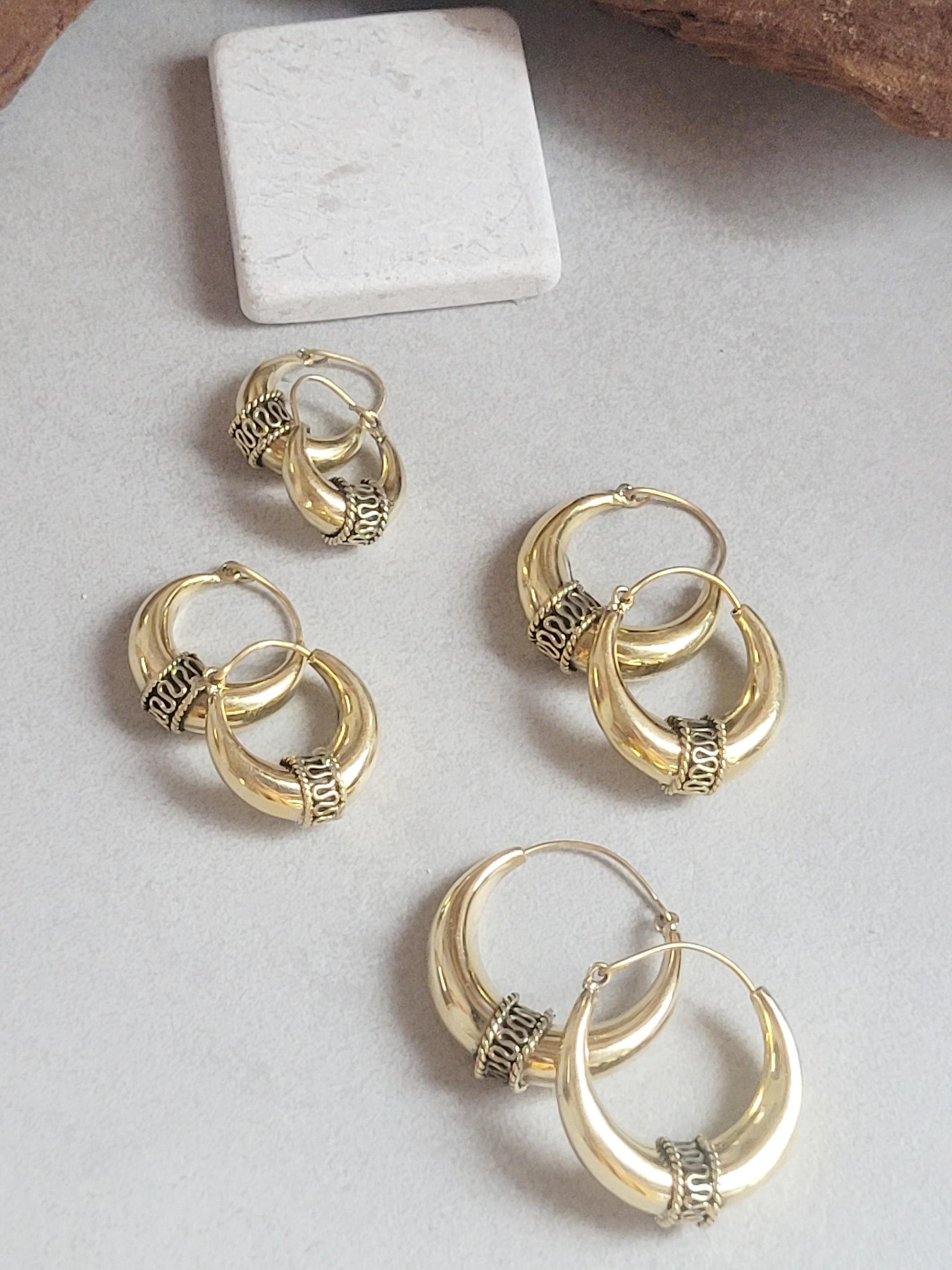 Golden hoops / Large hoops / Small hoops / Gypsy / Boho / Tribal / Ethnic / Golden jewellery / Bohemian