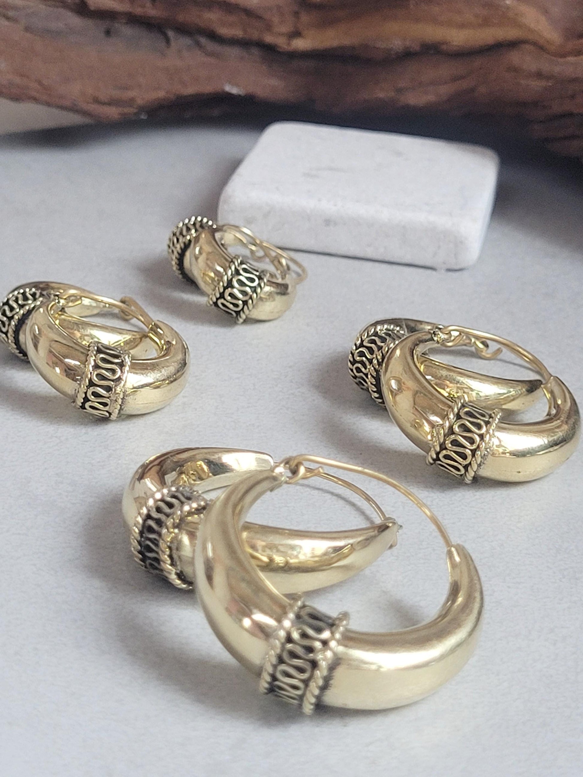 Golden hoops / Large hoops / Small hoops / Gypsy / Boho / Tribal / Ethnic / Golden jewellery / Bohemian
