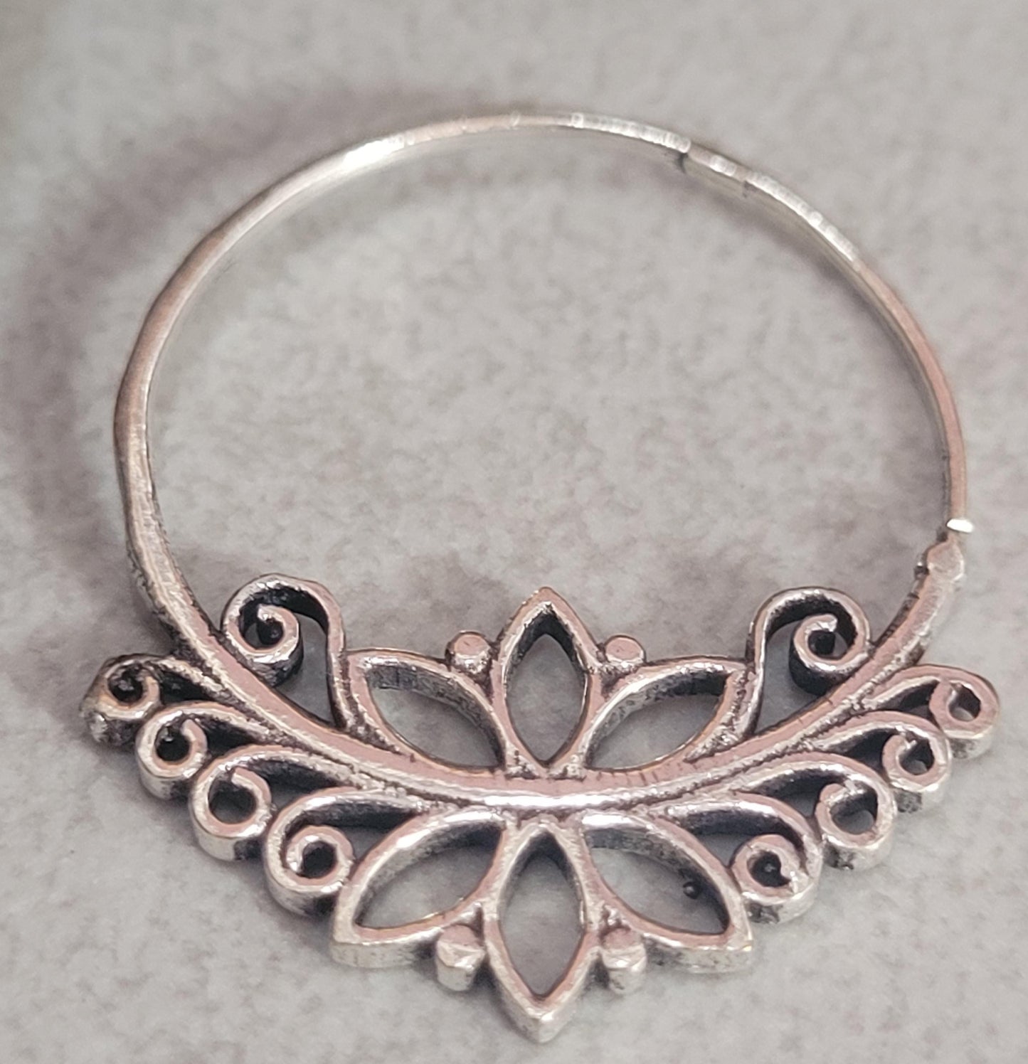 Spiral earrings silver jewellery gift : Gift for her