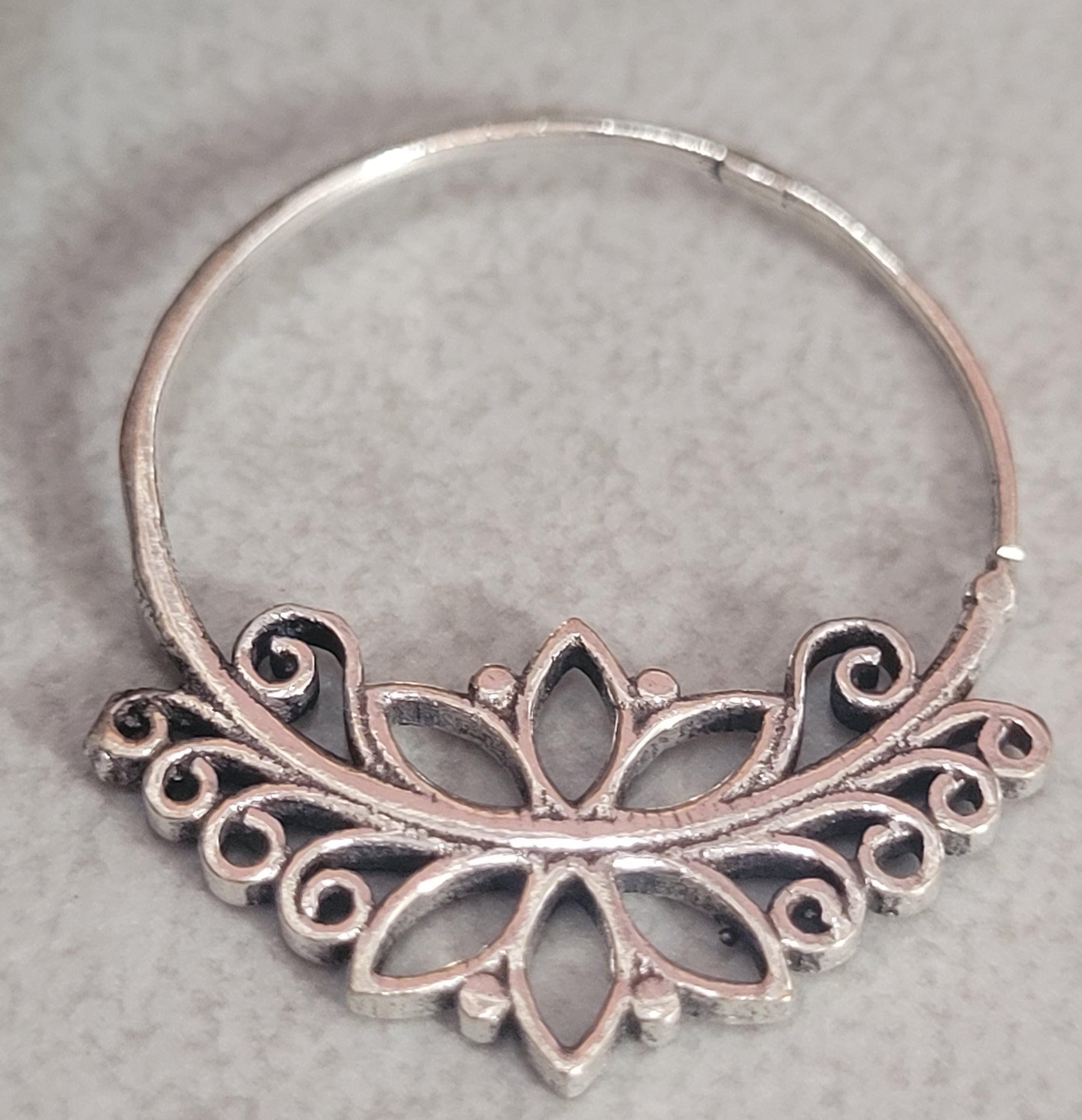 Spiral earrings silver jewellery gift : Gift for her