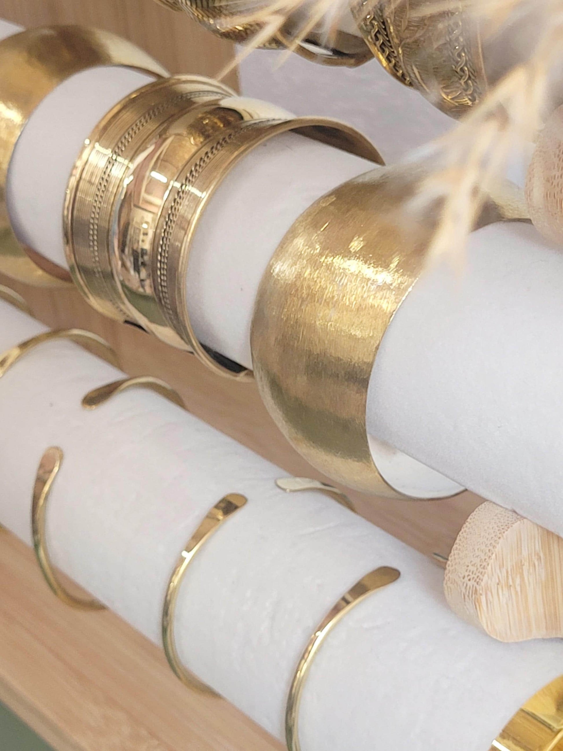 Brass cuff bracelet: Statement bohemian jewellery