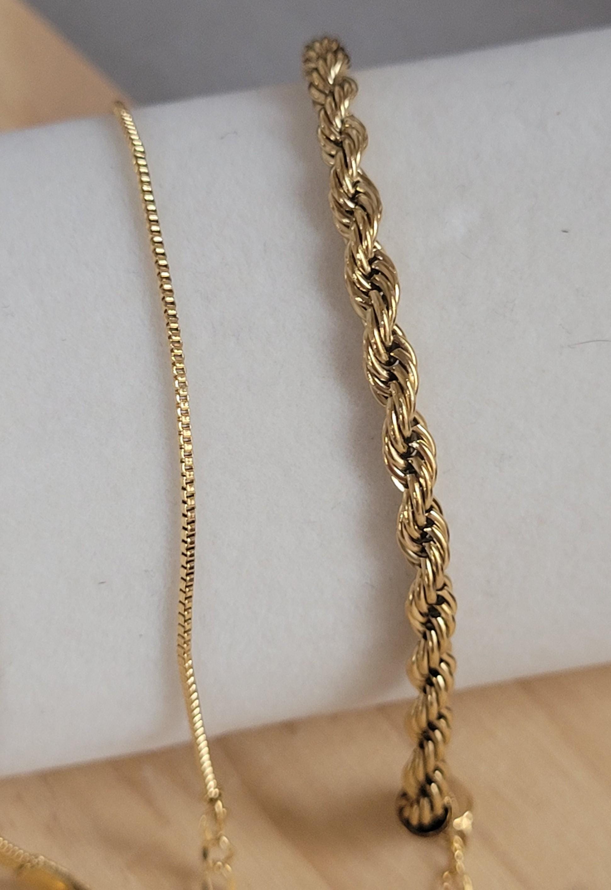 Gold bracelet stack / Chain bracelets / Bracelet set / Minmalist