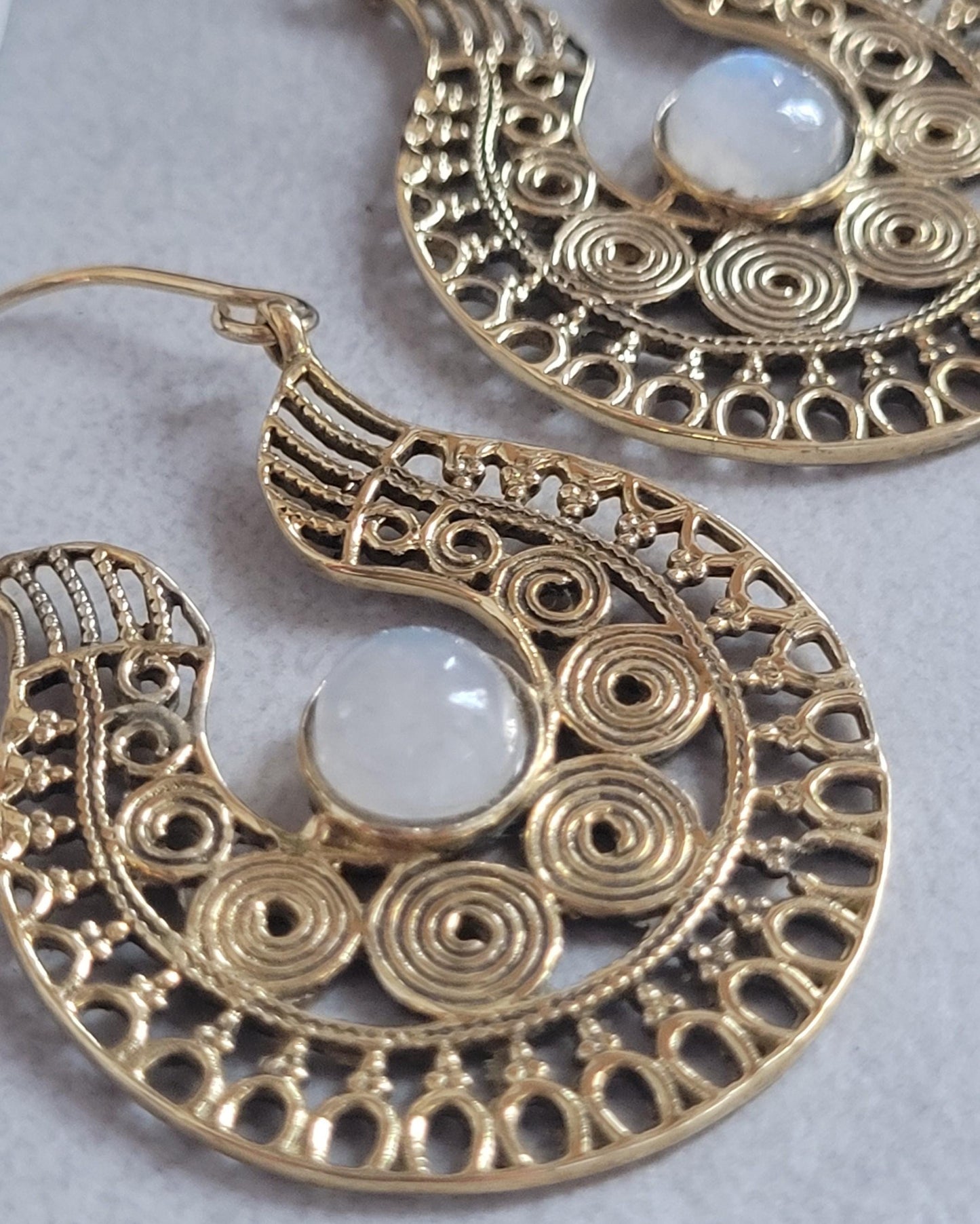 Silver detailed earrings / Bohemian jewelry / Gift for her