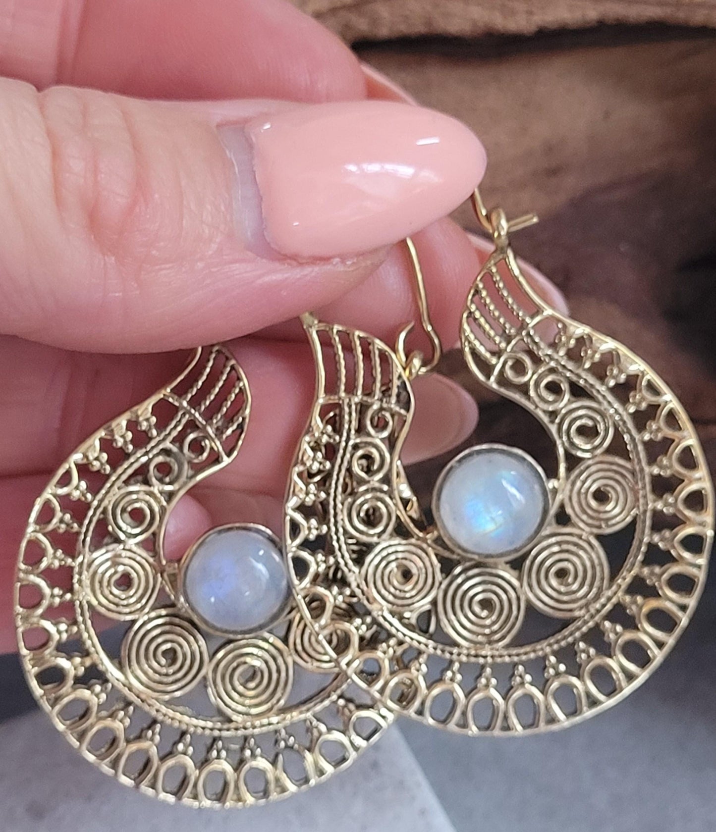 Silver detailed earrings / Bohemian jewelry / Gift for her