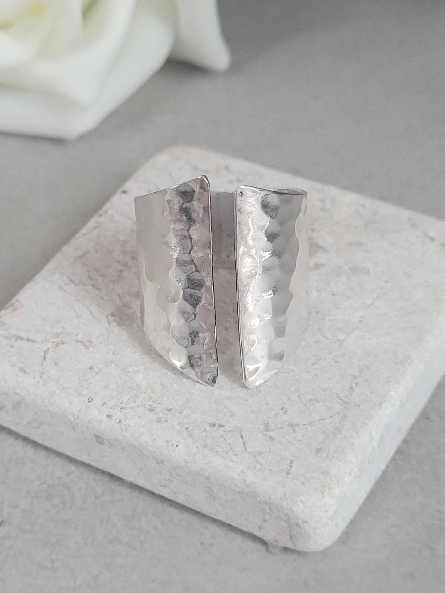 Silver adjustable ring / Statement Rings / Gift for her
