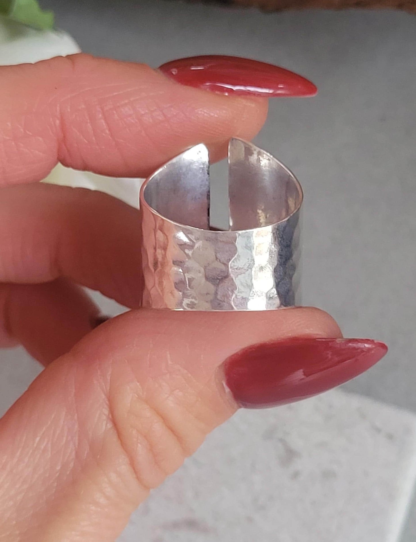 Silver adjustable ring / Statement Rings / Gift for her