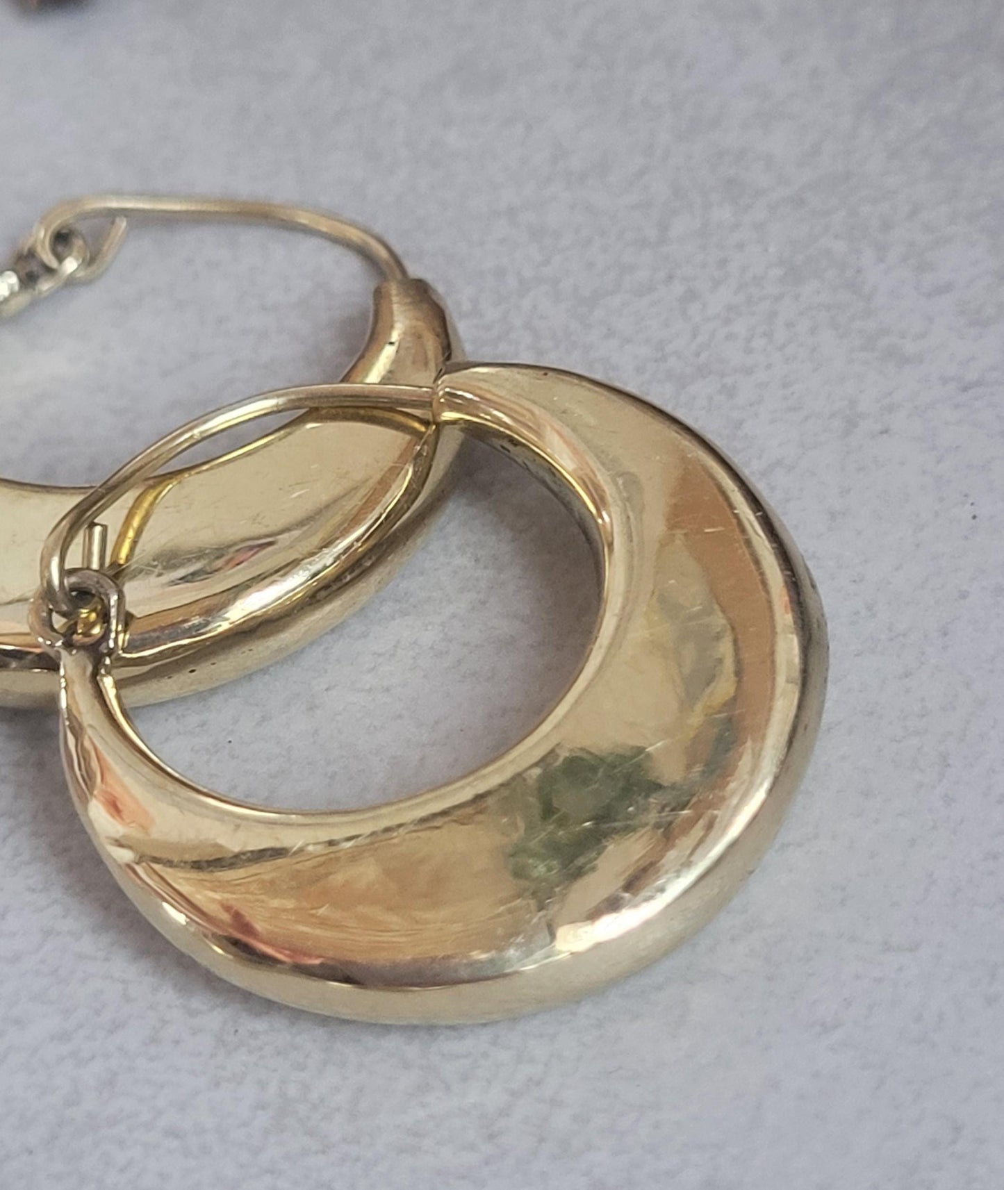 Simple brass hoops earrings / Minimalist jewelry