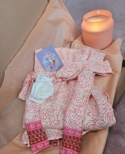 Handmade Bamboo Silk Kimono Robe: Bohemian Bridal Gift