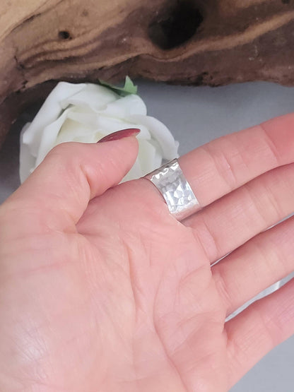 Silver adjustable ring / Statement Rings / Gift for her