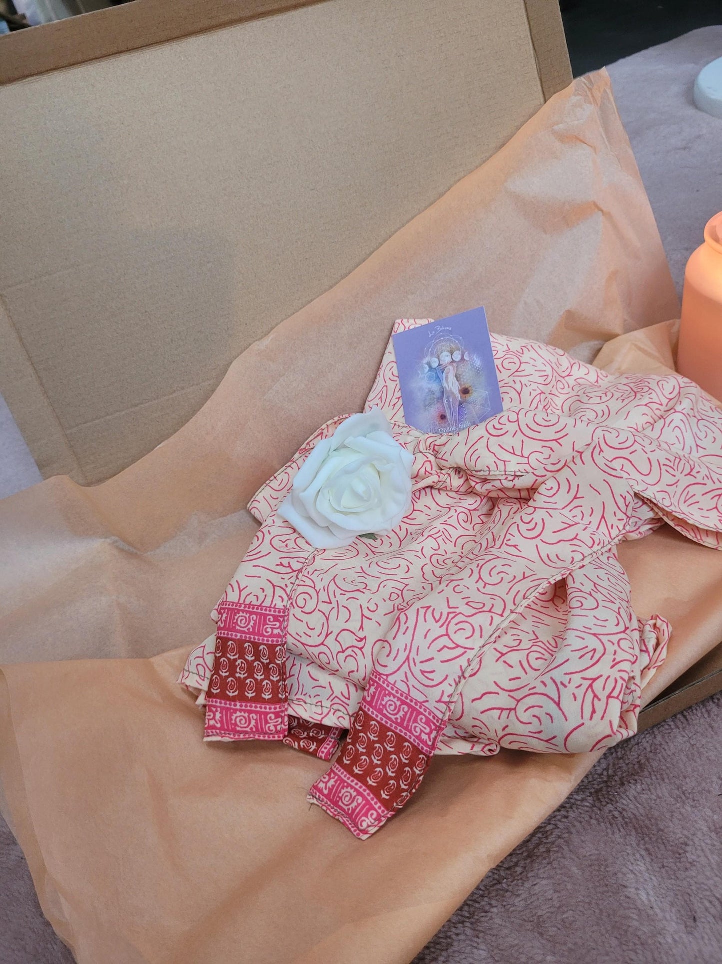 Handmade Bamboo Silk Kimono Robe: Bohemian Bridal Gift