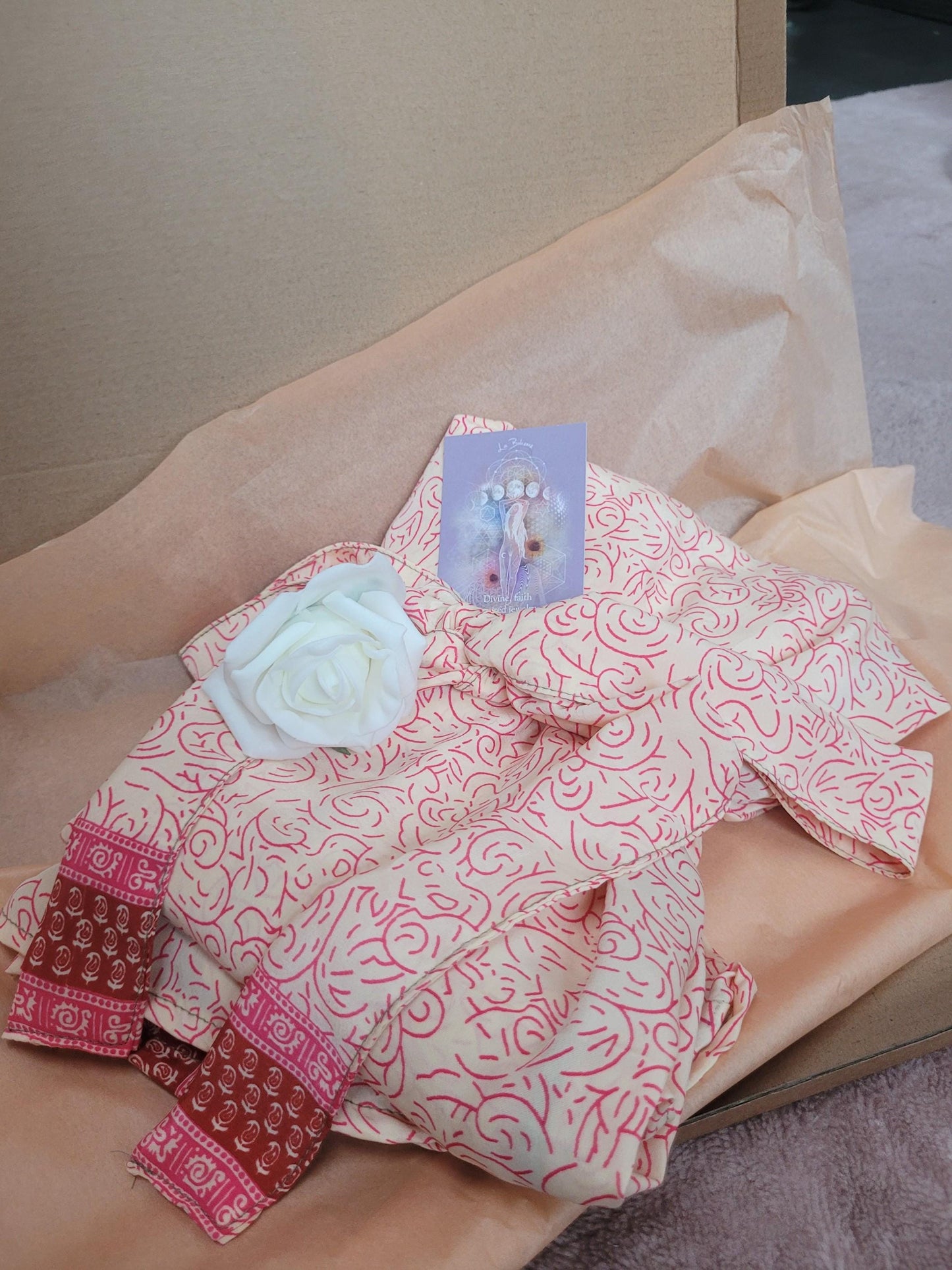 Handmade Bamboo Silk Kimono Robe: Bohemian Bridal Gift