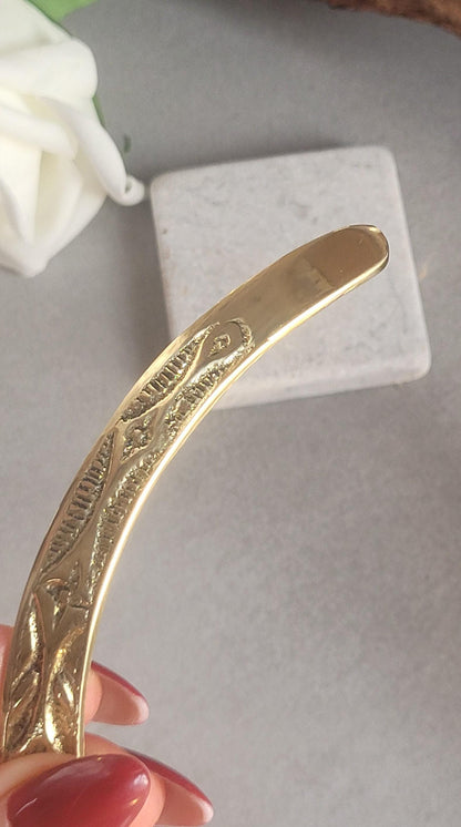 Brass choker necklace: Statement jewelry/ Gift for her