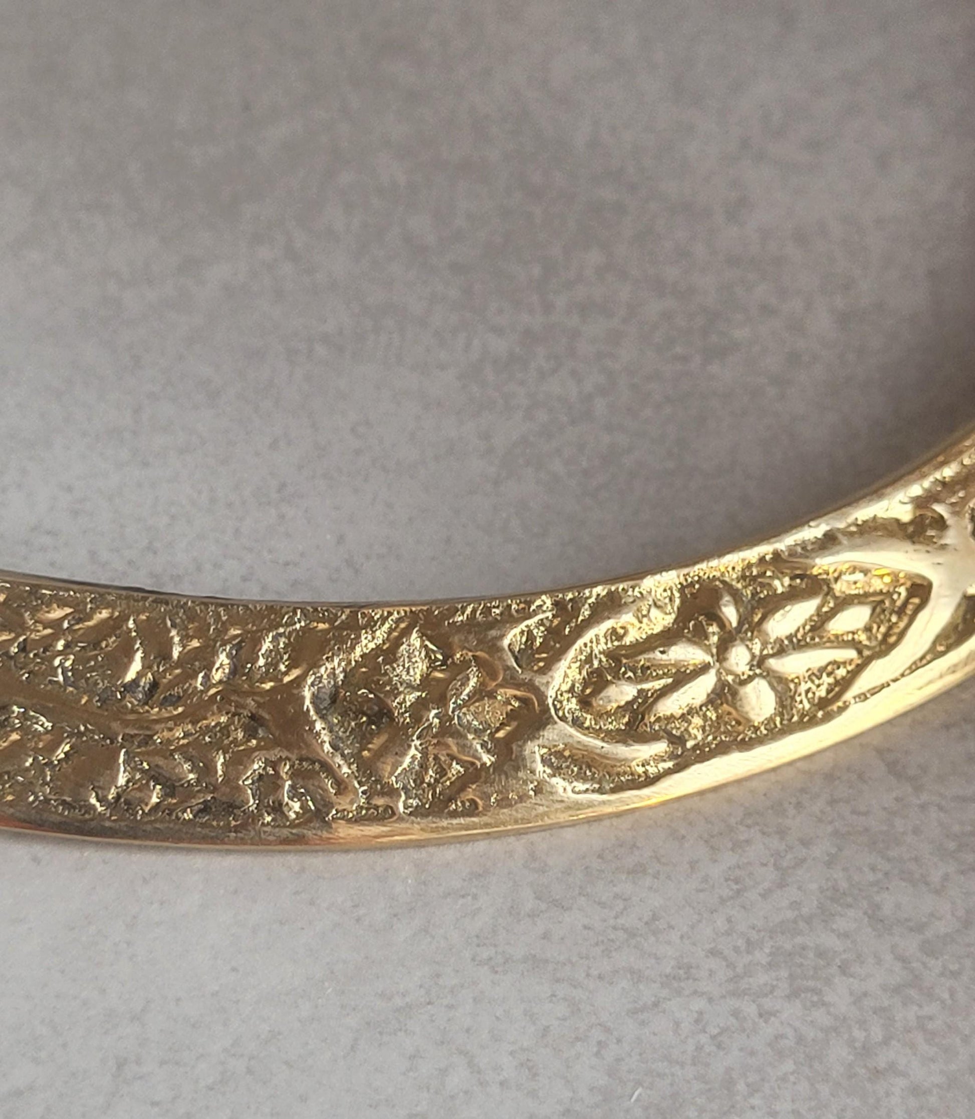 Brass choker necklace: Statement jewelry/ Gift for her