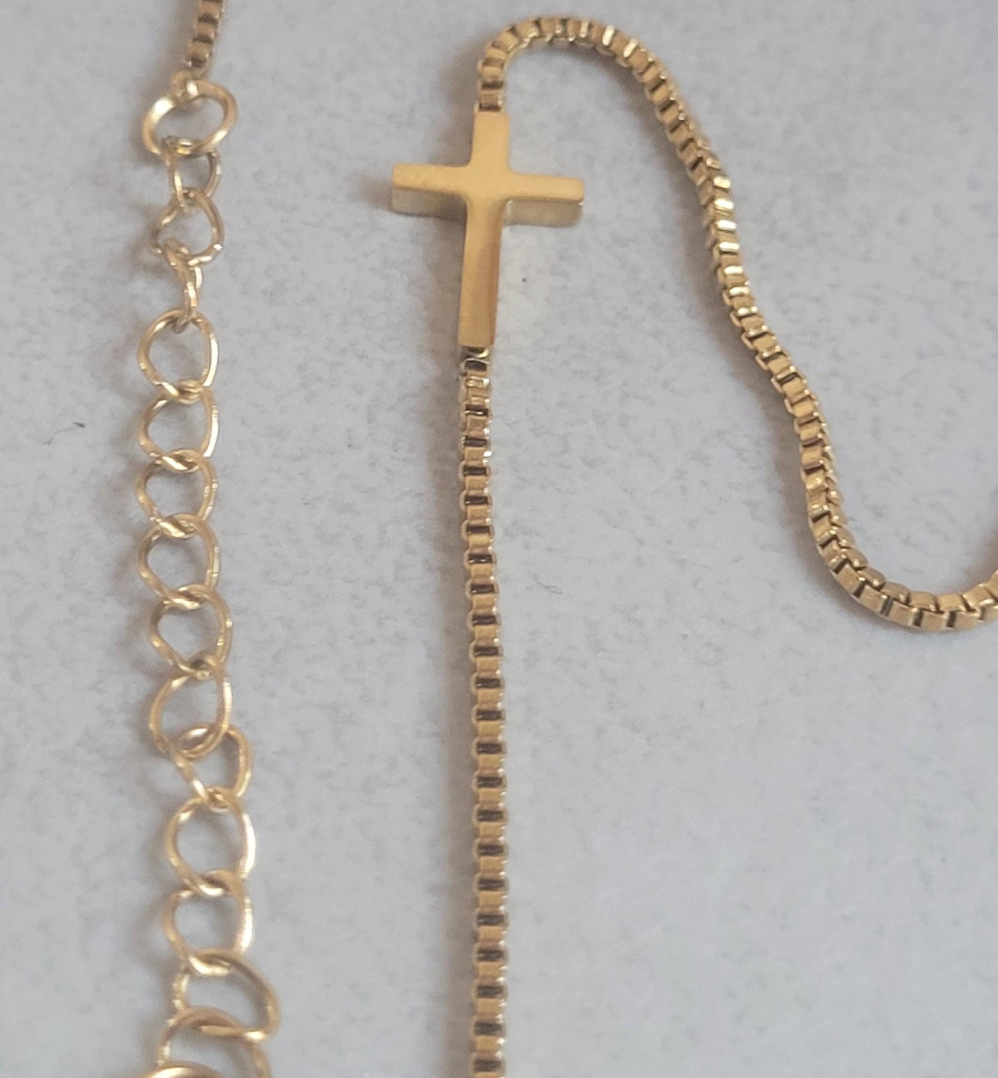 Golden Cross pendant bracelet/ Gift idea