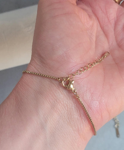 Golden Cross pendant bracelet/ Gift idea
