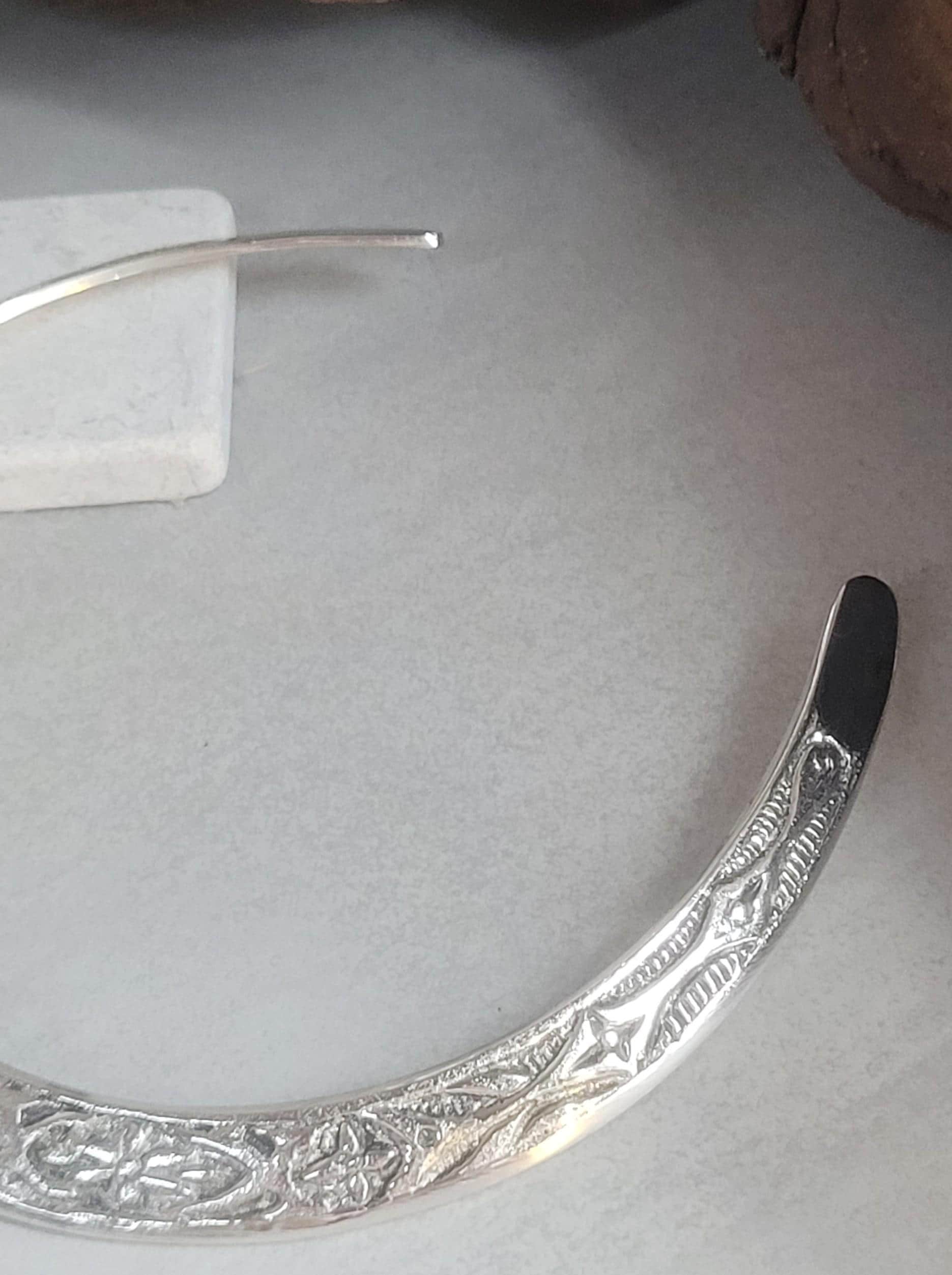 Floral Silver Plated Choker: Adjustable Tribal Boho Jewelry