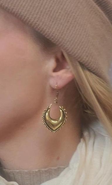 Dangle earrings/ Brass jewellery/ Gift for her / Nickel free