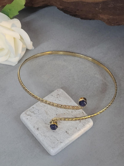 Brass arm cuff / Adjustable upper arm bracelet/ Gift idea