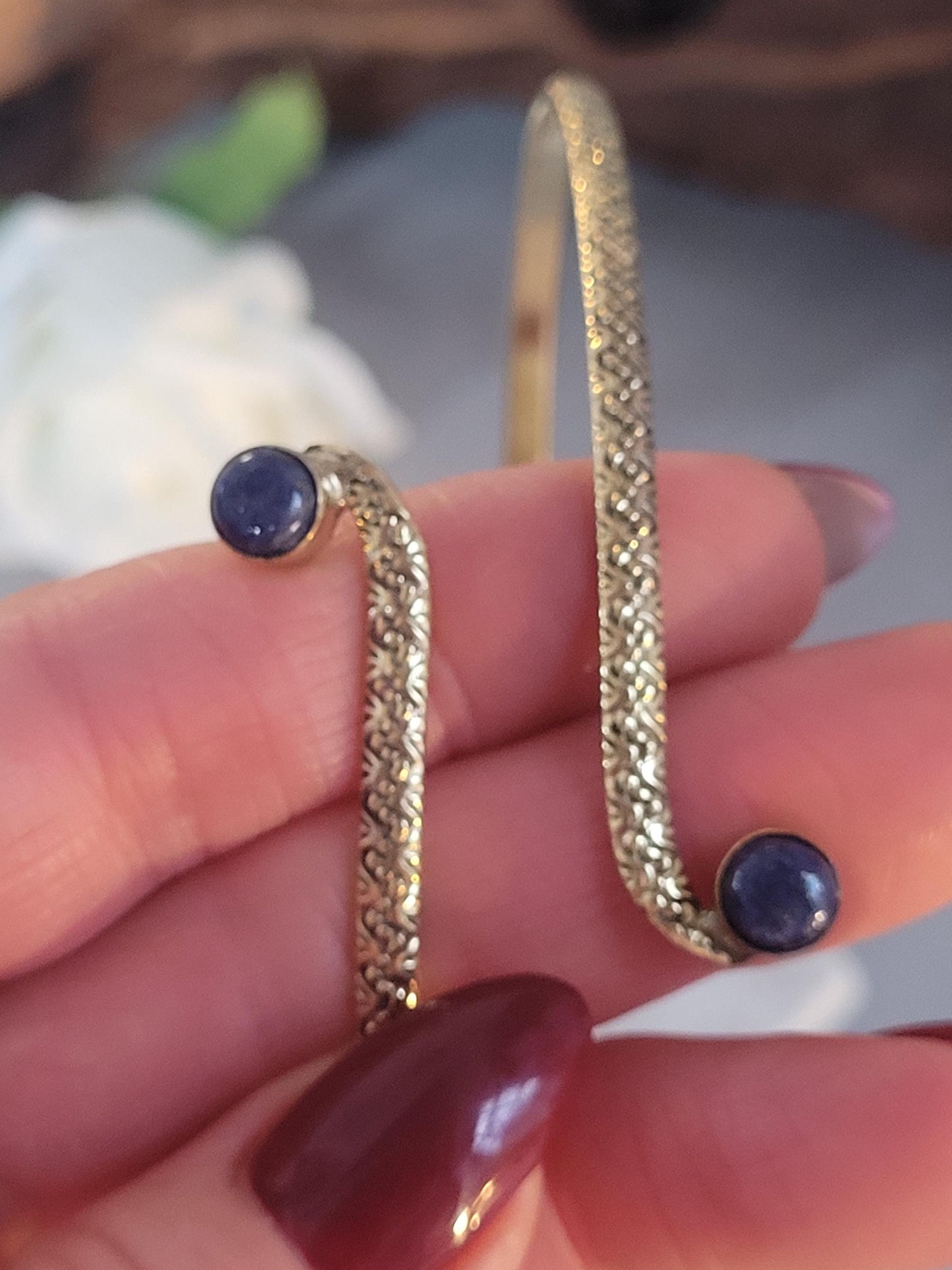 Brass arm cuff / Adjustable upper arm bracelet/ Gift idea