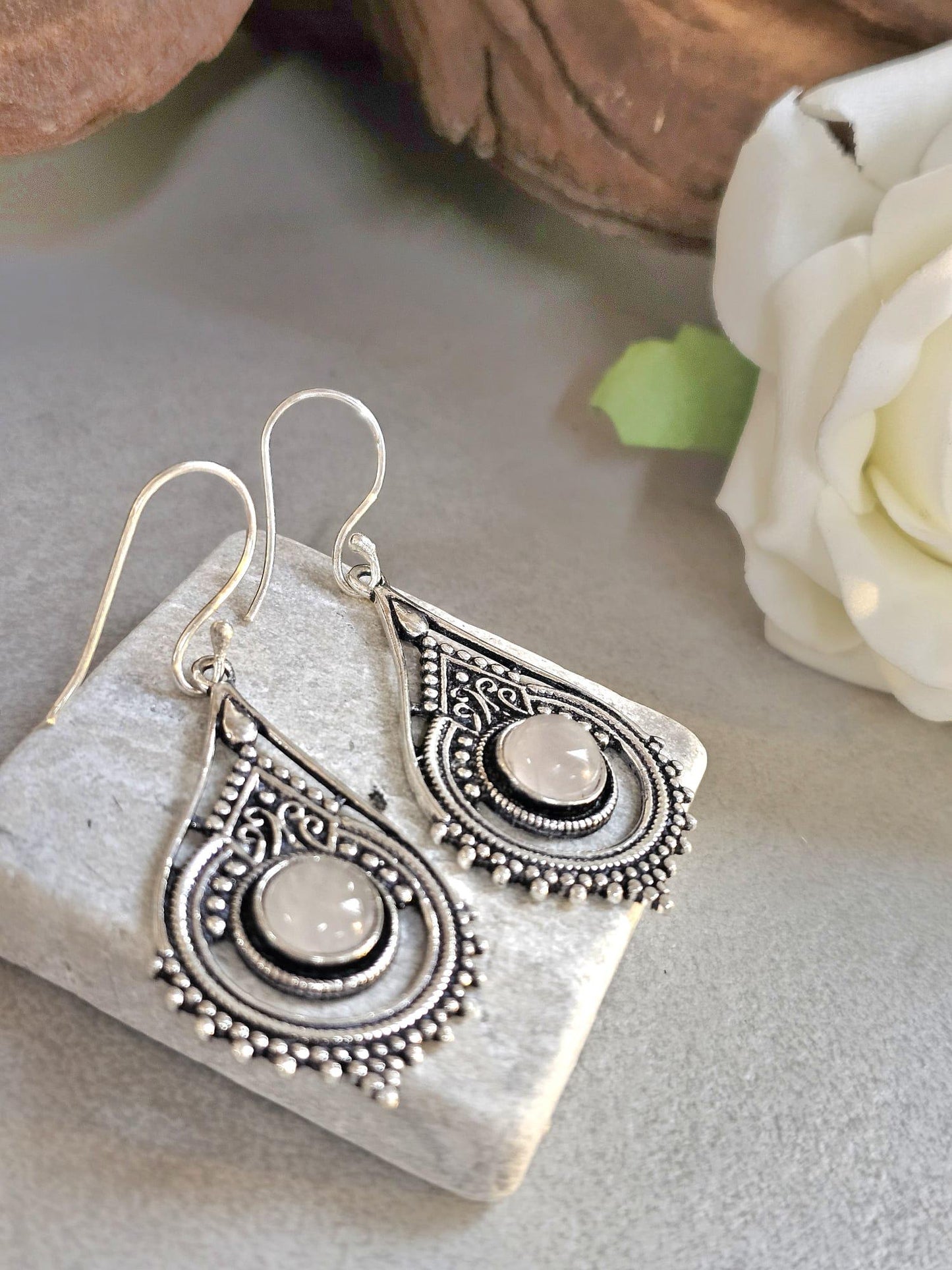Silver earrings / Gift for her / Hypoallergenic jewelry