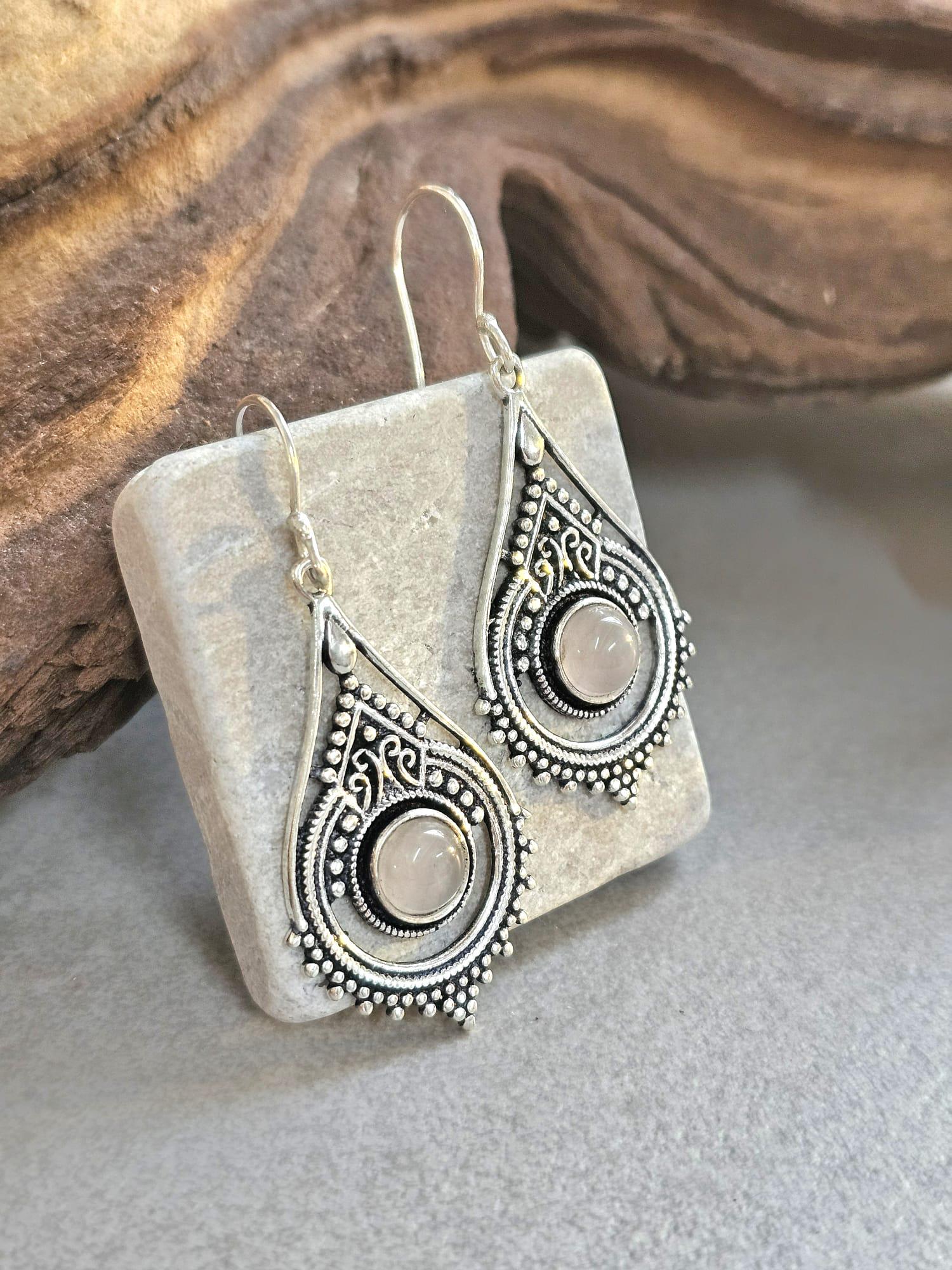 Silver earrings / Gift for her / Hypoallergenic jewelry