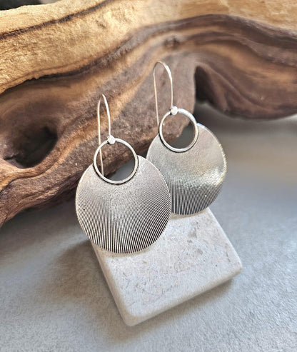 Silver plated boho earrings / Gift for her / Hypoallergenic nickel free jewelry / Bohemian