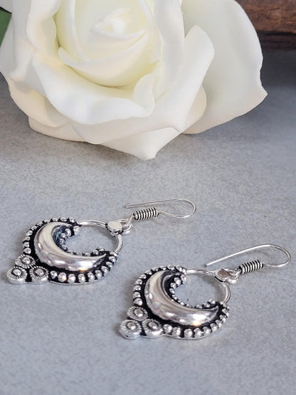 Bohemian earrings/ Silver jewelery/ Gift for her / Hypoallergenic earrings