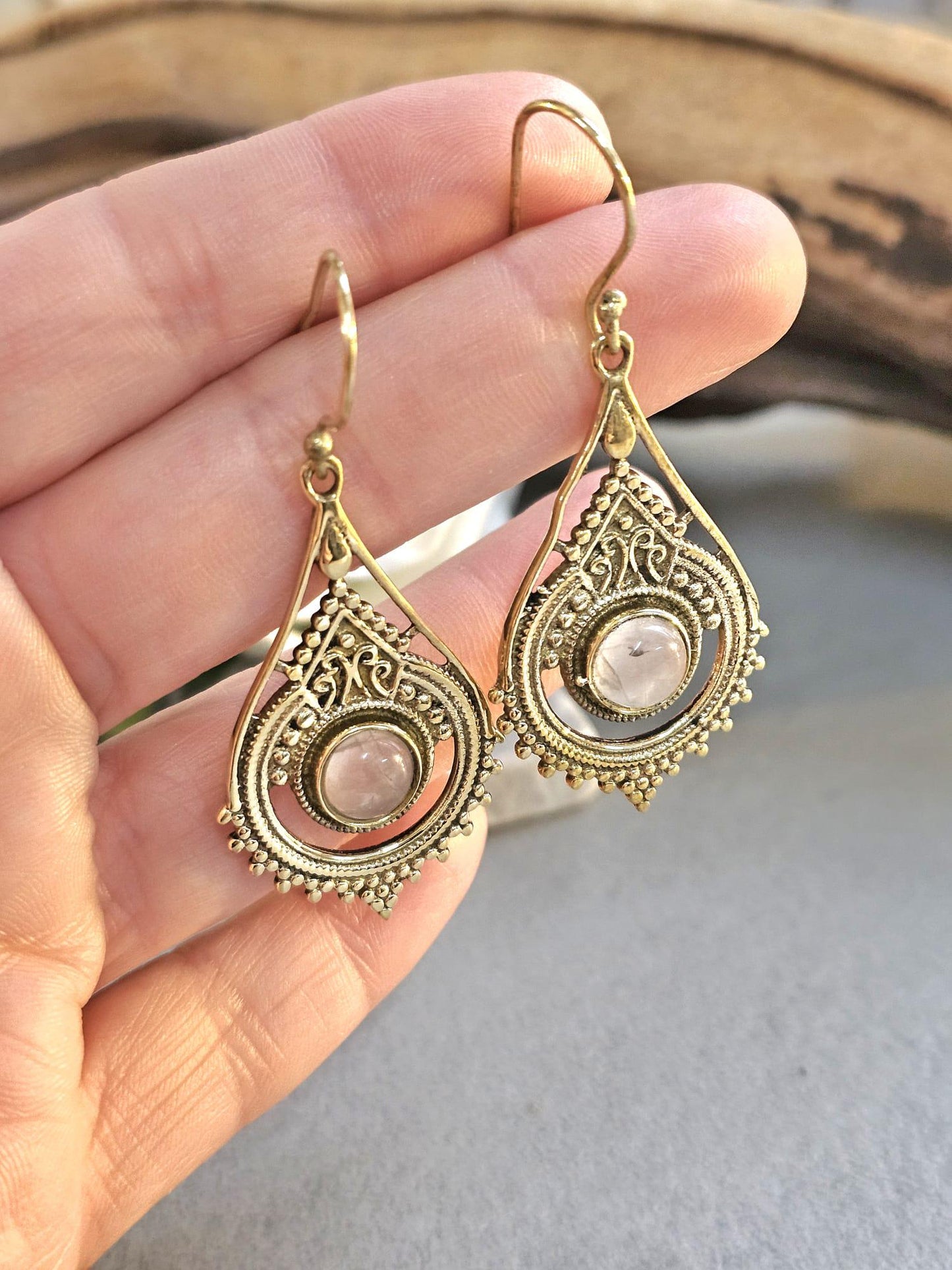 Boho earrings / Gift for her / Hypoallergenic jewelry