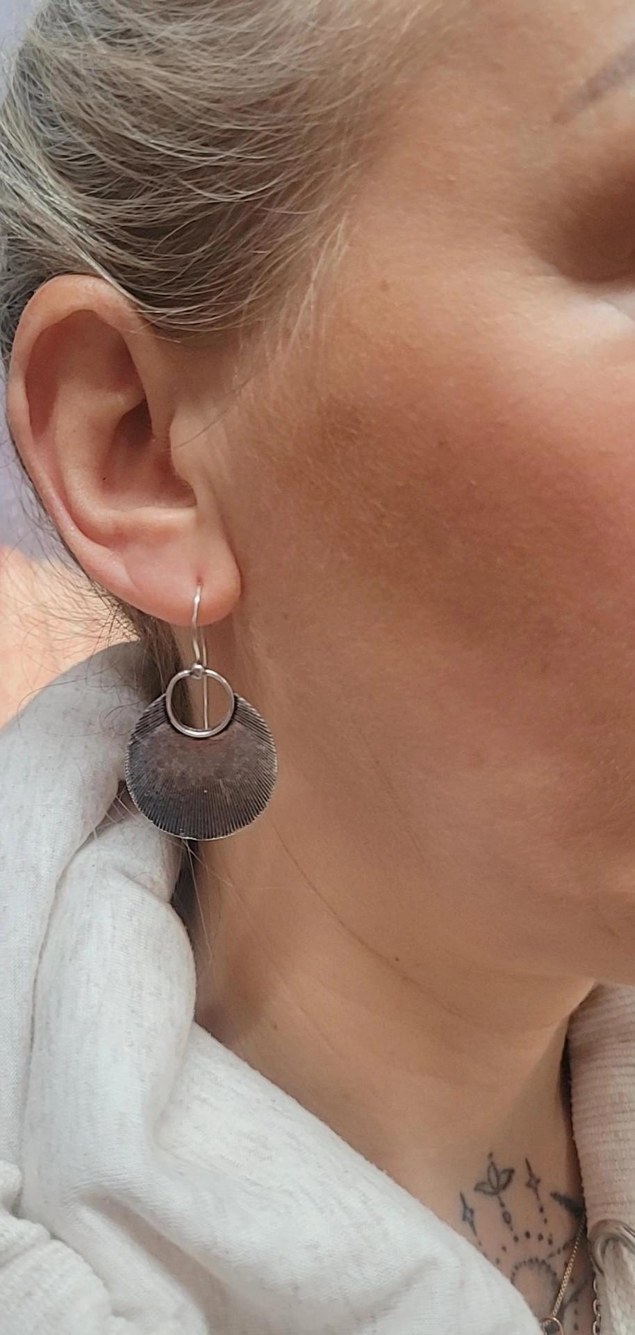 Silver plated boho earrings / Gift for her / Hypoallergenic nickel free jewelry