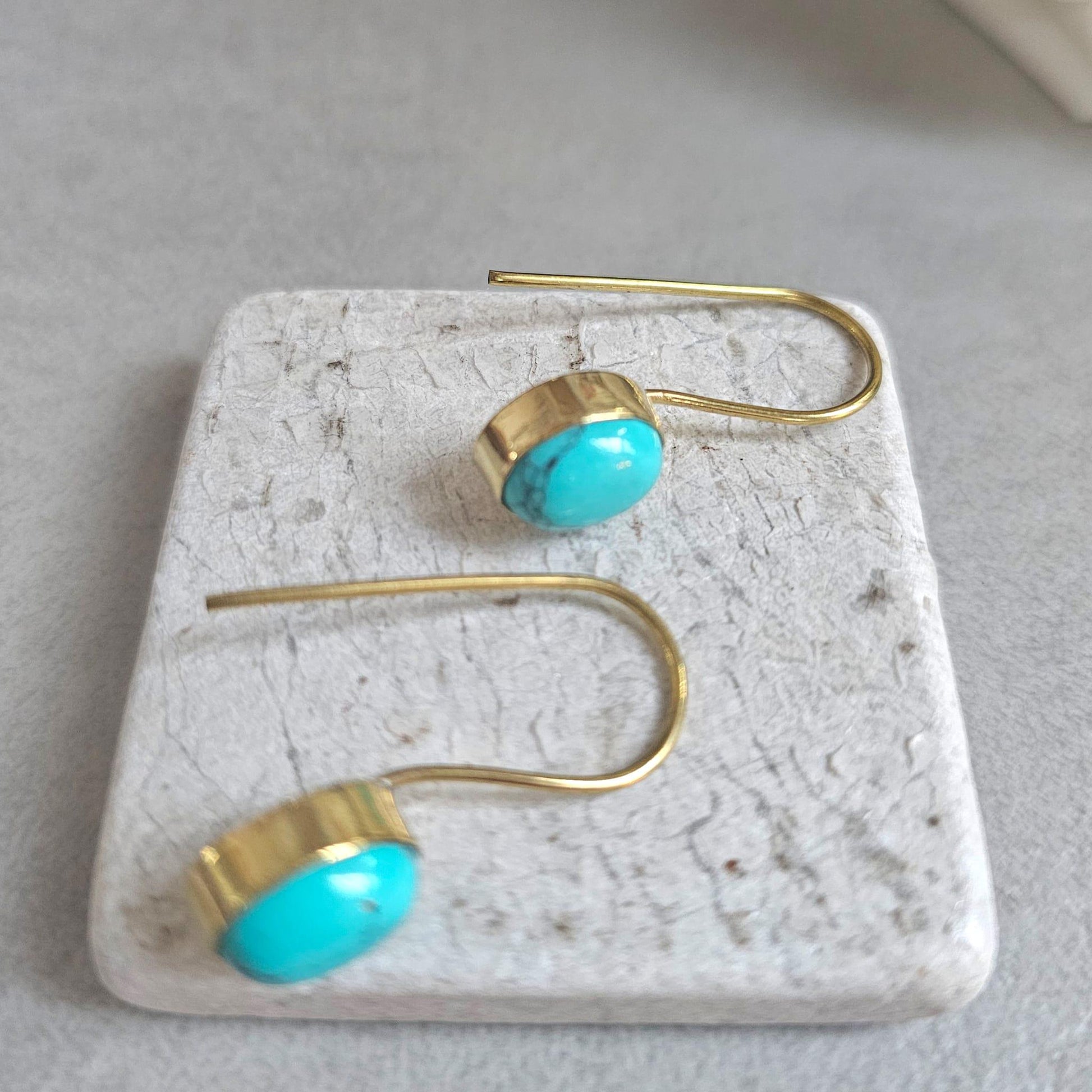Silver plated dangle earrings / Gift for her / Minimalist jewelry